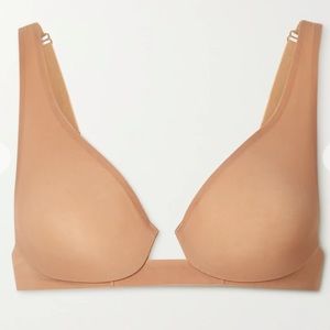 Skims Naked Underwire Plunge Bra in Honey 38B